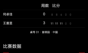 原创 
            中国大满贯：孙颖莎陪练一轮游，王曼昱3-0晋级，下轮静待小师妹